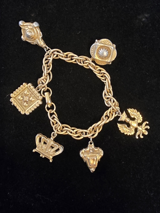 Coro Jewelry - Vintage Coro heraldic charm 1950 To 1960